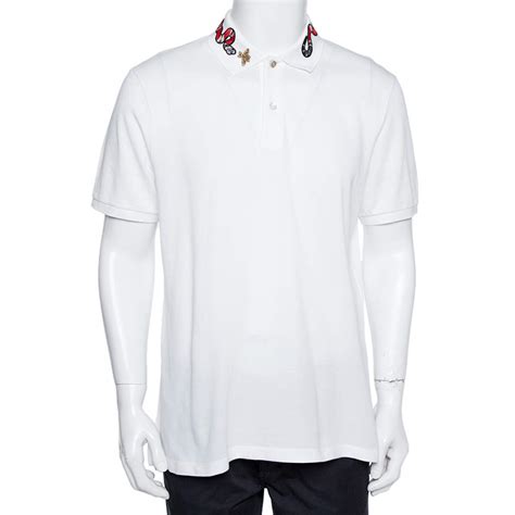 gucci polo wit|Gucci polo snake collar.